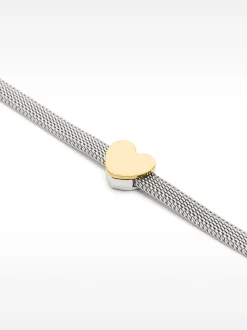 Stainless Steel Bracelet With Heart|Parfois Online