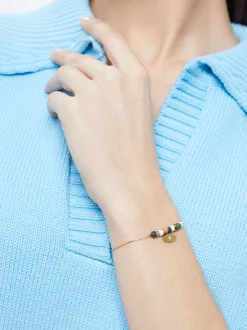 Stainless Steel Bracelet Semiprecious Stones|Parfois Hot