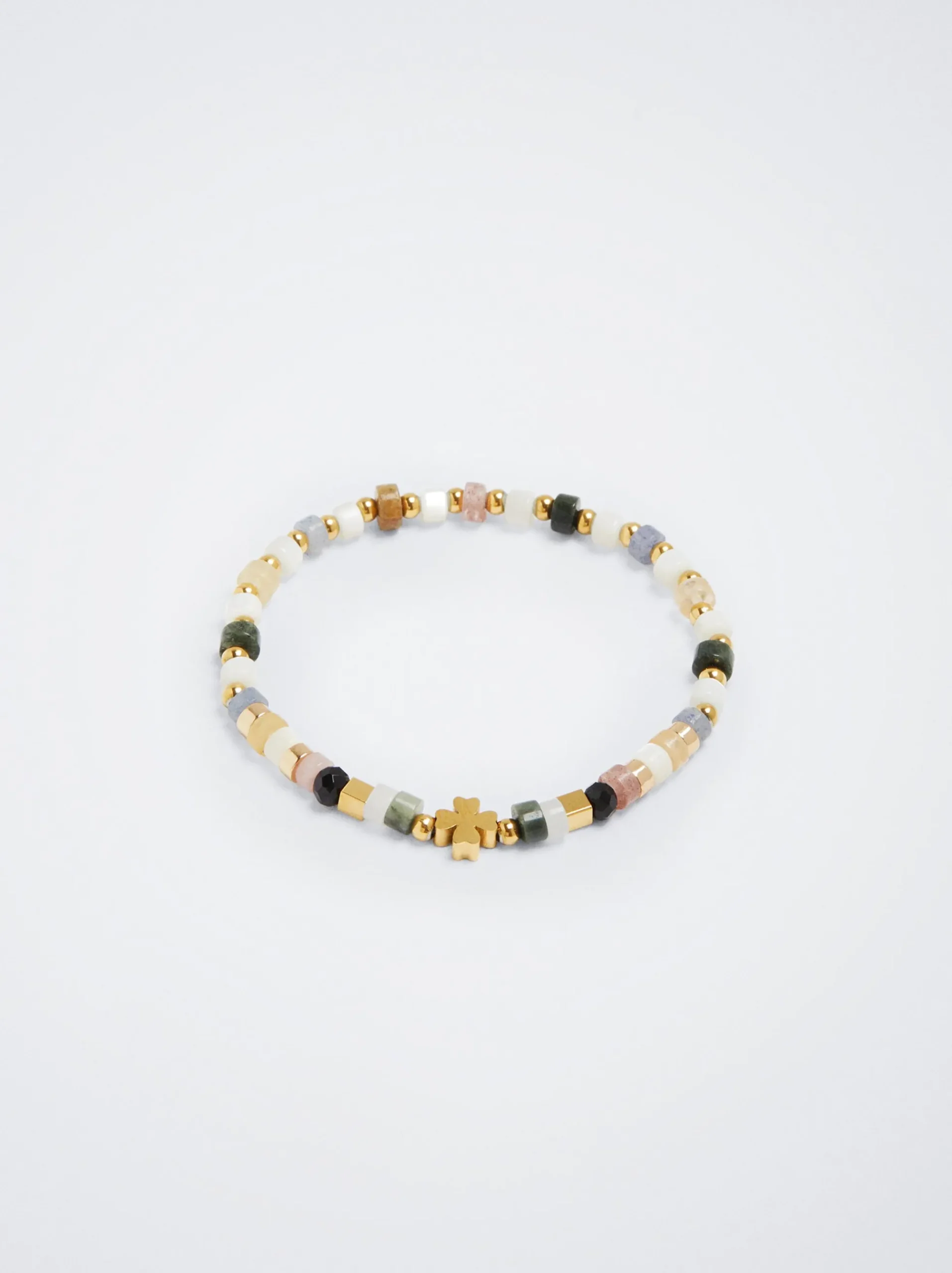 Stainless Steel Bracelet Semiprecious Stones|Parfois Online