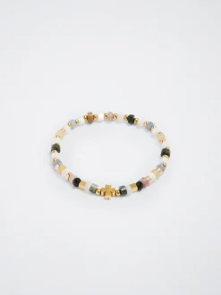 Stainless Steel Bracelet Semiprecious Stones|Parfois New