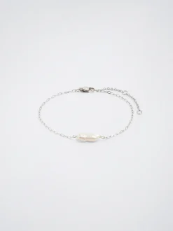 Stainless Steel Bracelet With Freshwater Pearl|Parfois Discount