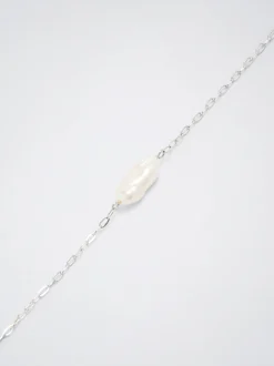 Stainless Steel Bracelet With Freshwater Pearl|Parfois Discount