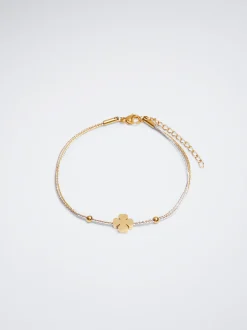 Stainless Steel Bracelet With Shamrock|Parfois Online