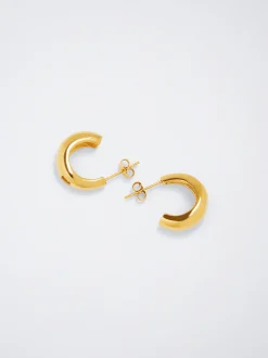 Stainless Steel Crystals Hoop Earrings|Parfois Online