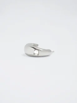 Stainless Steel Crystals Hoop Earrings|Parfois Sale