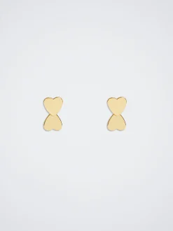 Stainless Steel Earrings With Hearts|Parfois Clearance