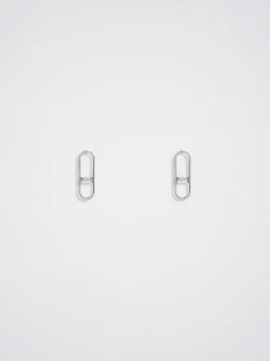 Stainless Steel Earrings With Crystals|Parfois Shop