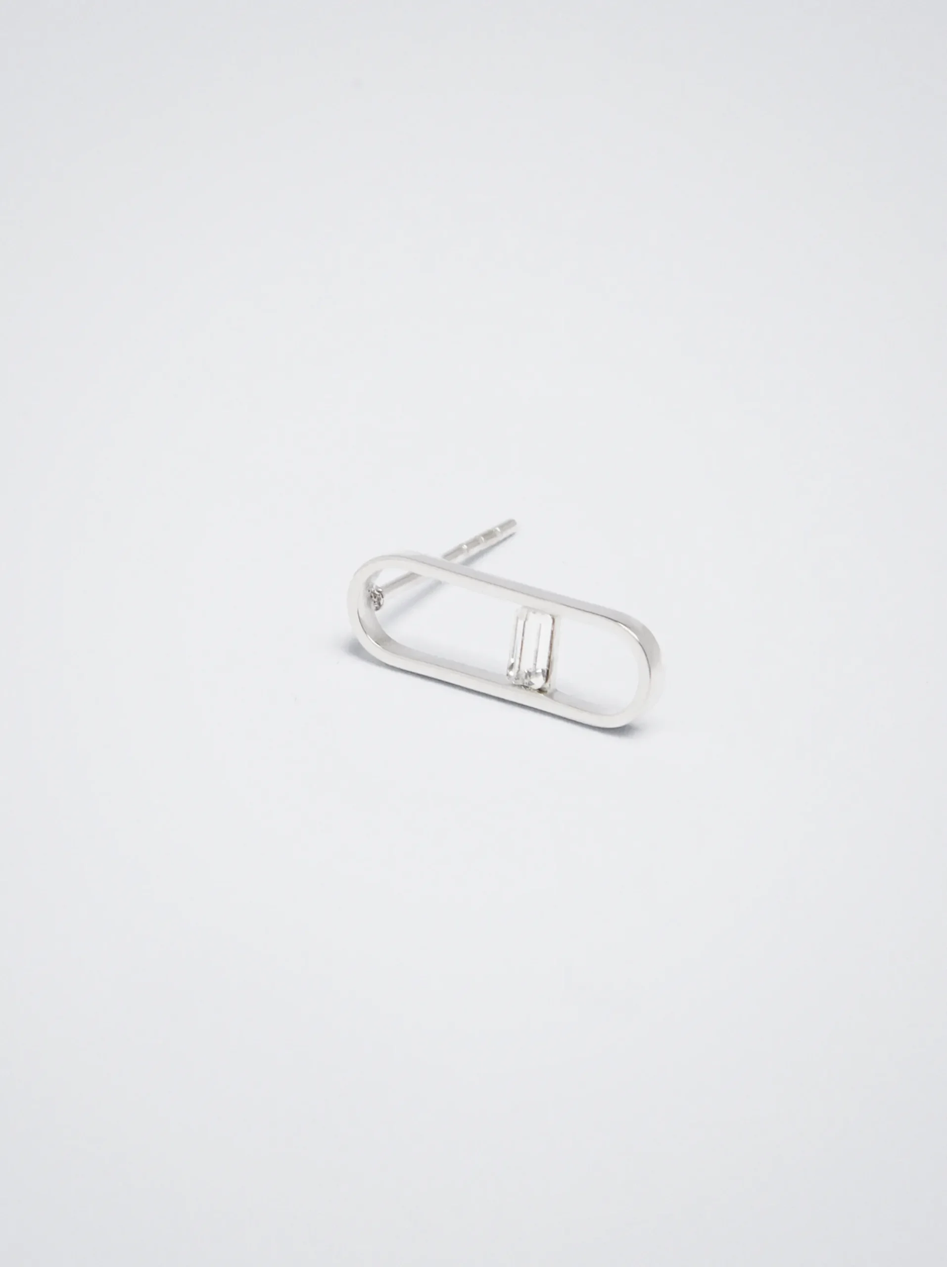 Stainless Steel Earrings With Crystals|Parfois Shop