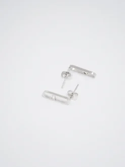 Stainless Steel Earrings With Crystals|Parfois Shop