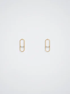 Stainless Steel Earrings With Crystals|Parfois Hot