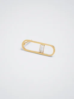 Stainless Steel Earrings With Crystals|Parfois Hot