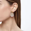 Stainless Steel Earrings With Shell|Parfois Flash Sale