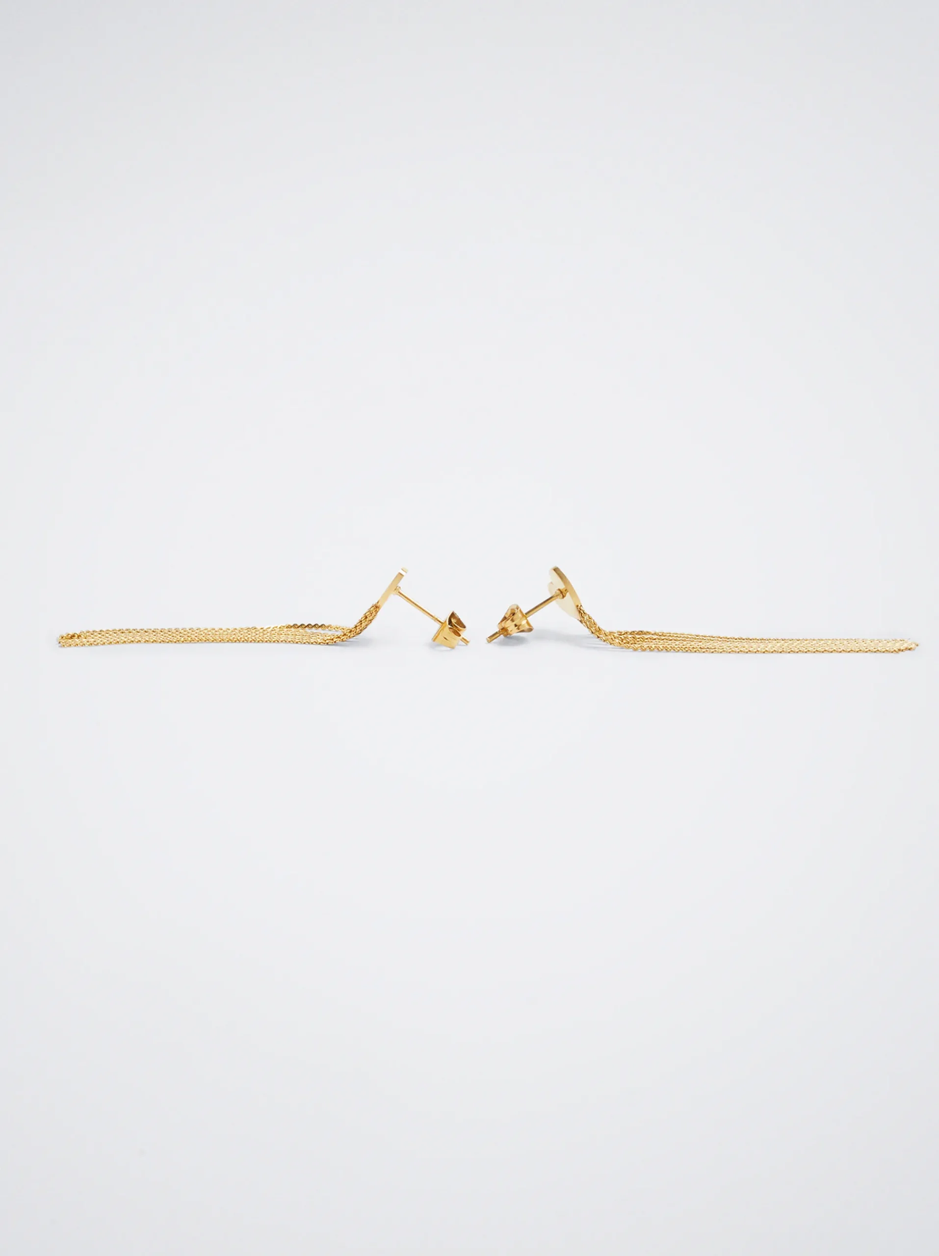 Stainless Steel Earrings With Heart|Parfois Fashion
