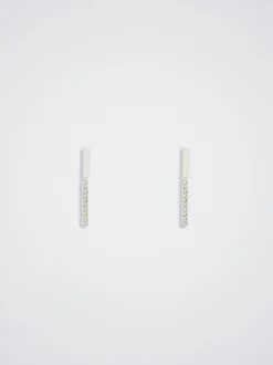 Stainless Steel Earrings With Crystals|Parfois Cheap