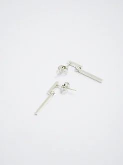 Stainless Steel Earrings With Crystals|Parfois Cheap