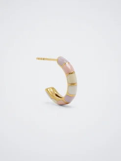 Stainless Steel Enamel Hoop Earrings|Parfois Shop