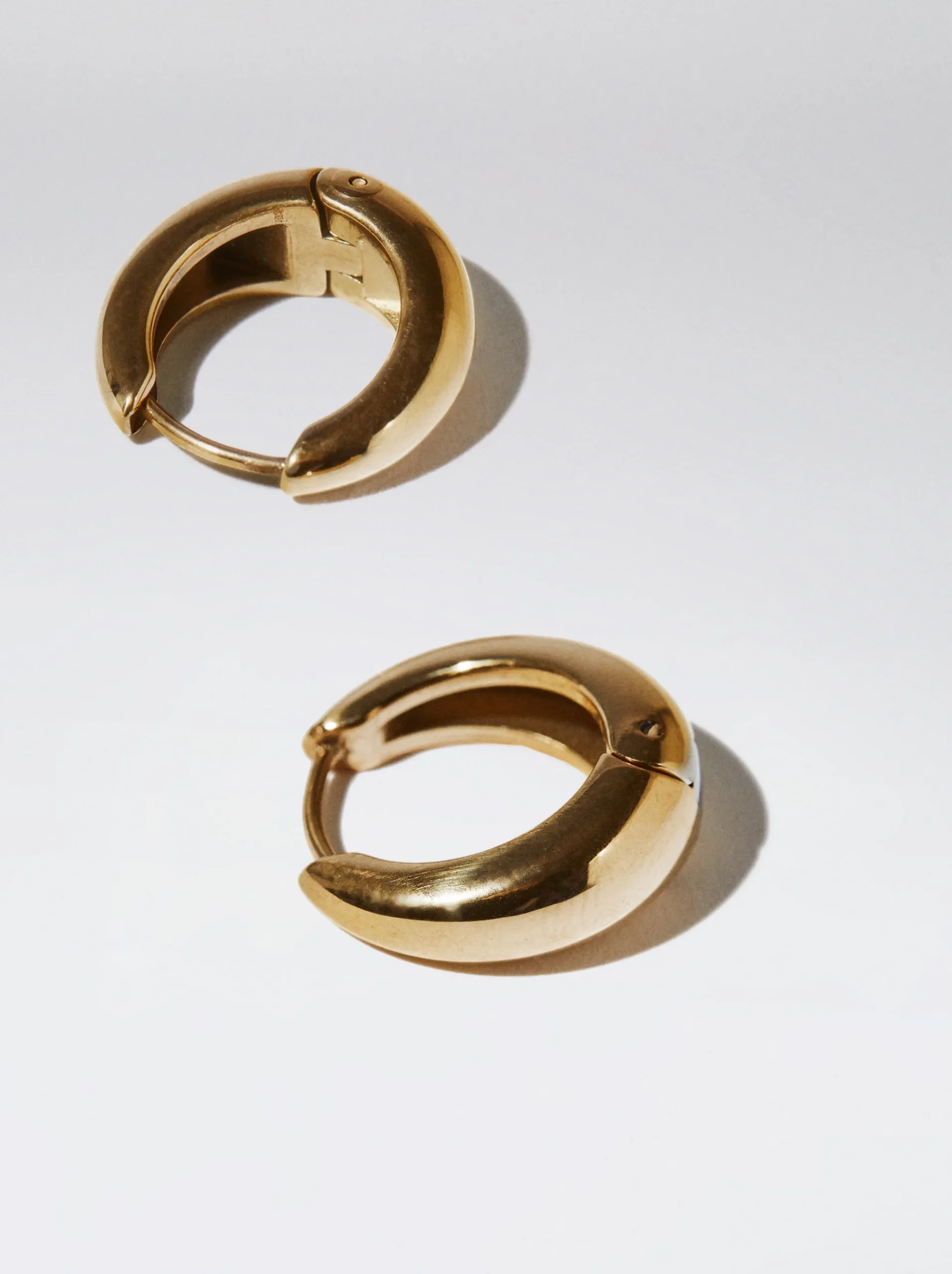 Stainless Steel Hoop Earrings|Parfois Sale