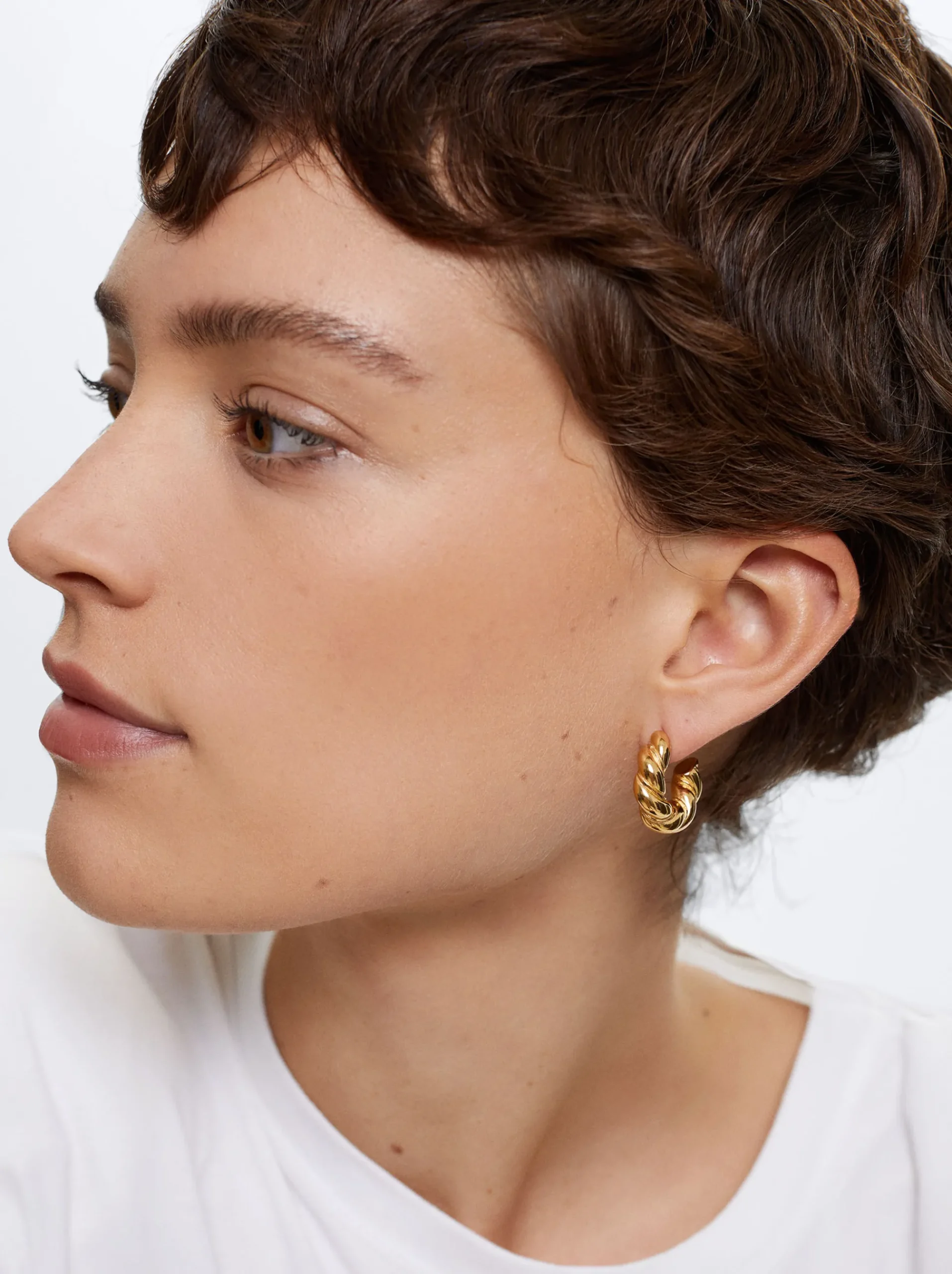 Stainless Steel Hoop Earrings|Parfois Hot