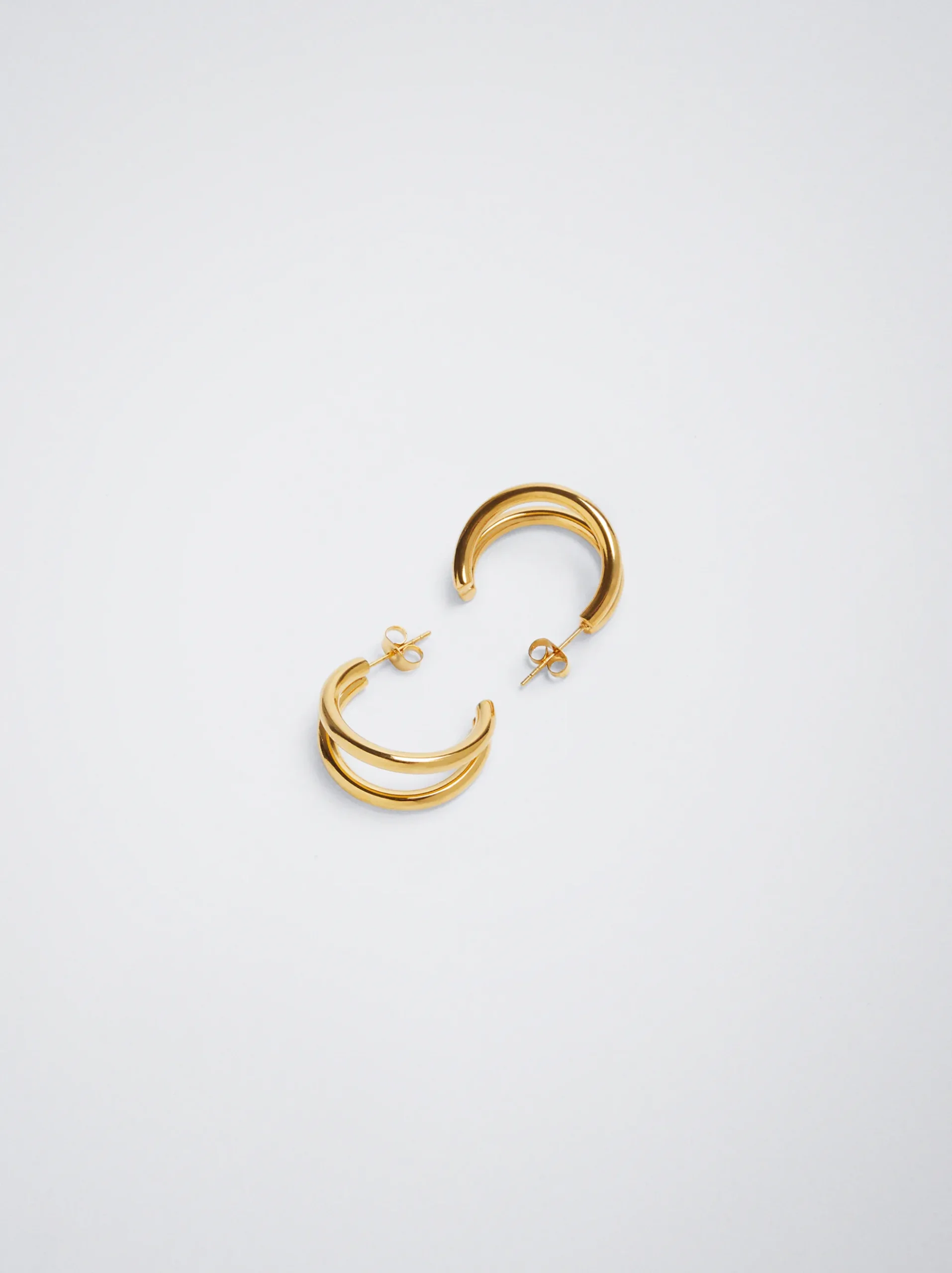 Stainless Steel Hoop Earrings|Parfois Hot