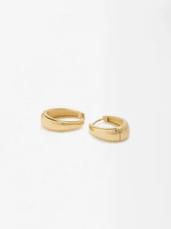 Stainless Steel Hoop Earrings|Parfois Best Sale