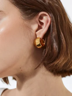 Stainless Steel Hoop Earrings|Parfois Sale