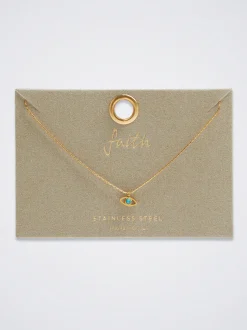 Stainless Steel Necklace With Eye|Parfois Best Sale