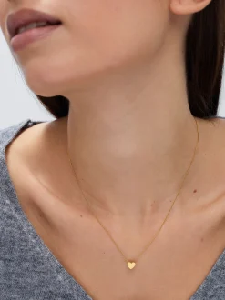 Stainless Steel Necklace With Heart|Parfois Shop