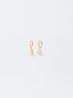 Stainless Steel Heart Hoop Earrings|Parfois Cheap
