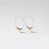 Stainless Steel Hoops With Semiprecious Stone|Parfois Discount