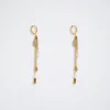 Stainless Steel Hoops With Semiprecious Stone|Parfois Discount