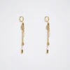 Stainless Steel Hoops With Semiprecious Stone|Parfois Best