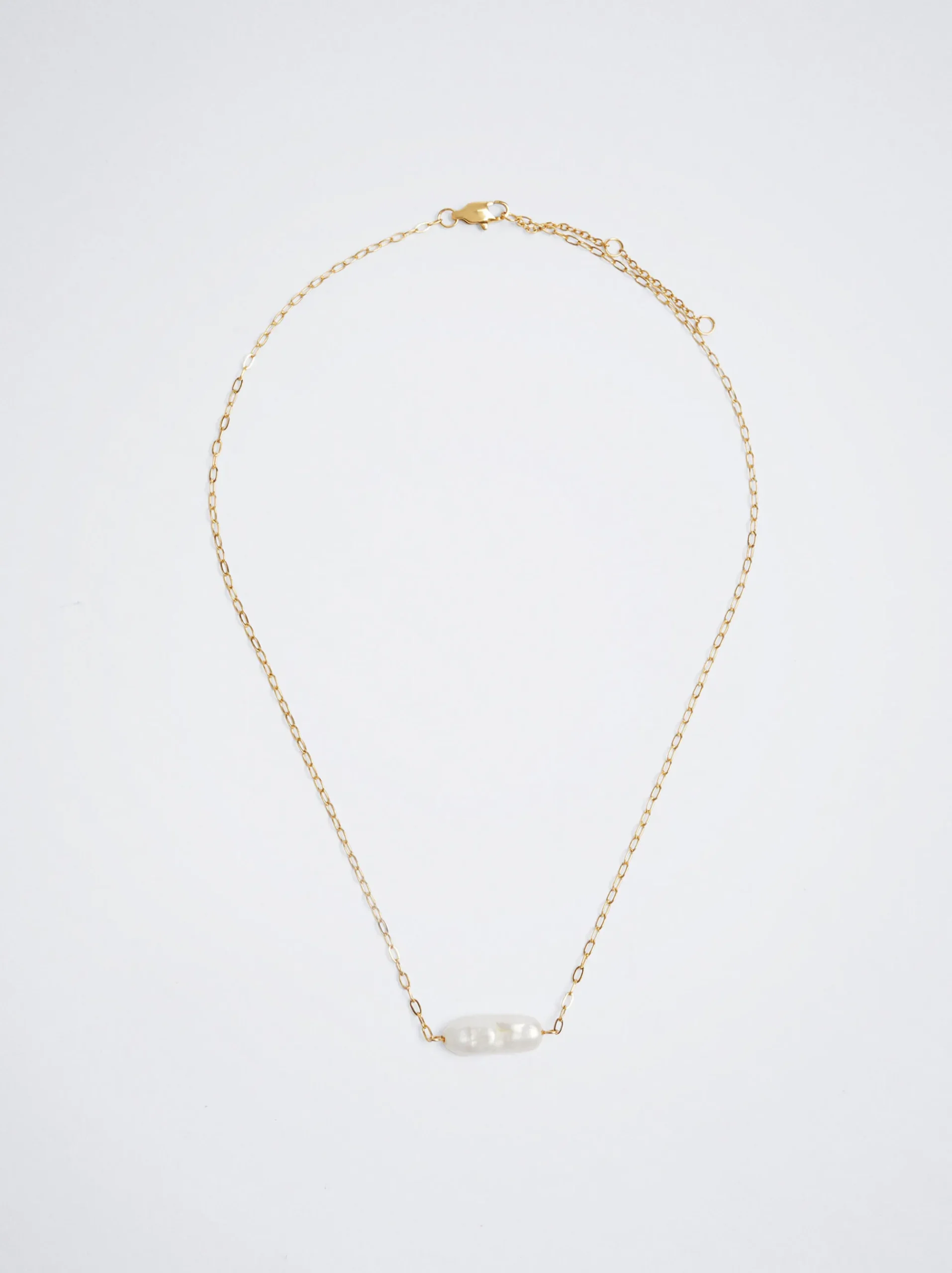Stainless Steel Necklace With Freshwater Pearl|Parfois Store
