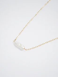 Stainless Steel Necklace With Freshwater Pearl|Parfois Store