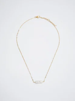 Stainless Steel Necklace With Freshwater Pearl|Parfois Best