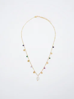 Stainless Steel Necklace With Freshwater Pearl|Parfois Cheap