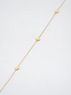 Stainless Steel Necklace With Shamrock|Parfois Flash Sale