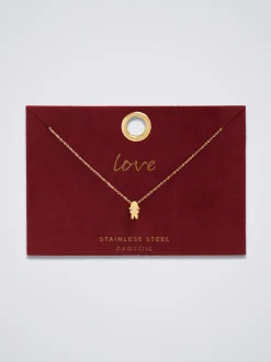 Stainless Steel Necklace With Girl Charm|Parfois Sale