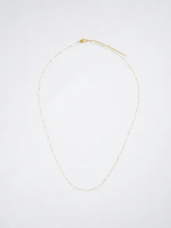Stainless Steel Necklace With Pearls|Parfois Outlet