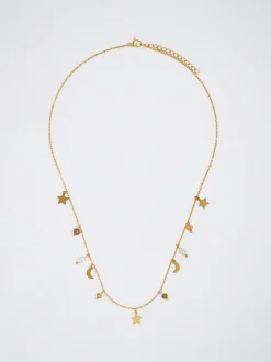 Stainless Steel Necklace With Freshwater Pearl|Parfois Clearance
