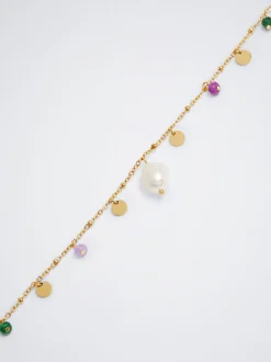 Stainless Steel Necklace With Freshwater Pearl|Parfois Best Sale