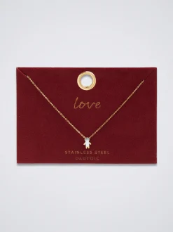 Stainless Steel Necklace With Boy Charm|Parfois Cheap