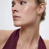 Stainless Steel Necklace With Freshwater Pearl|Parfois Store