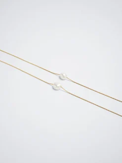 Stainless Steel Necklace With Freshwater Pearl|Parfois Store