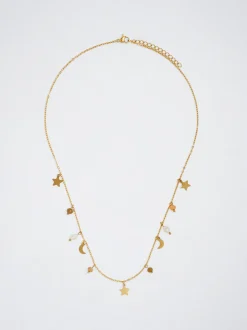 Stainless Steel Necklace With Freshwater Pearl|Parfois Cheap