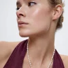 Stainless Steel Necklace With Freshwater Pearl|Parfois New