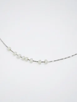 Stainless Steel Necklace With Freshwater Pearl|Parfois Flash Sale