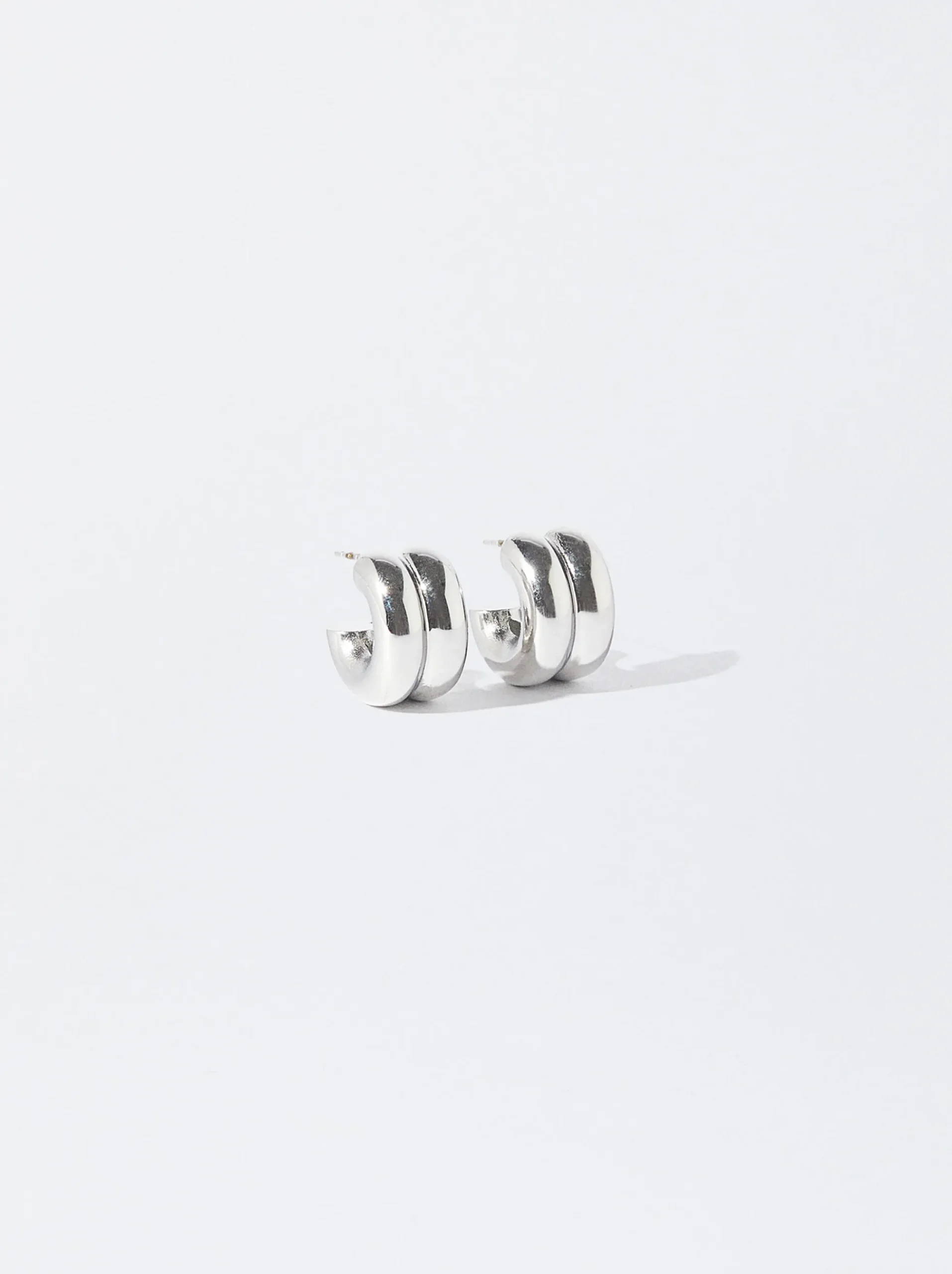 Stainless Steel Hoop Earrings|Parfois Flash Sale