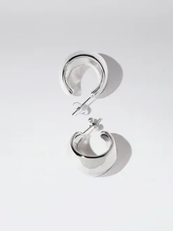 Stainless Steel Hoop Earrings|Parfois Sale