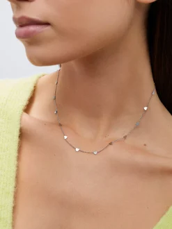 Stainless Steel Necklace With Hearts|Parfois Flash Sale