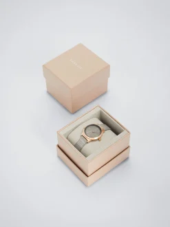 Stainless Steel Watch With Contrast Case|Parfois New